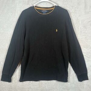 Polo‎ Ralph Lauren Waffle Knit Thermal Crewneck Long Sleeve Sweater Womens Large
